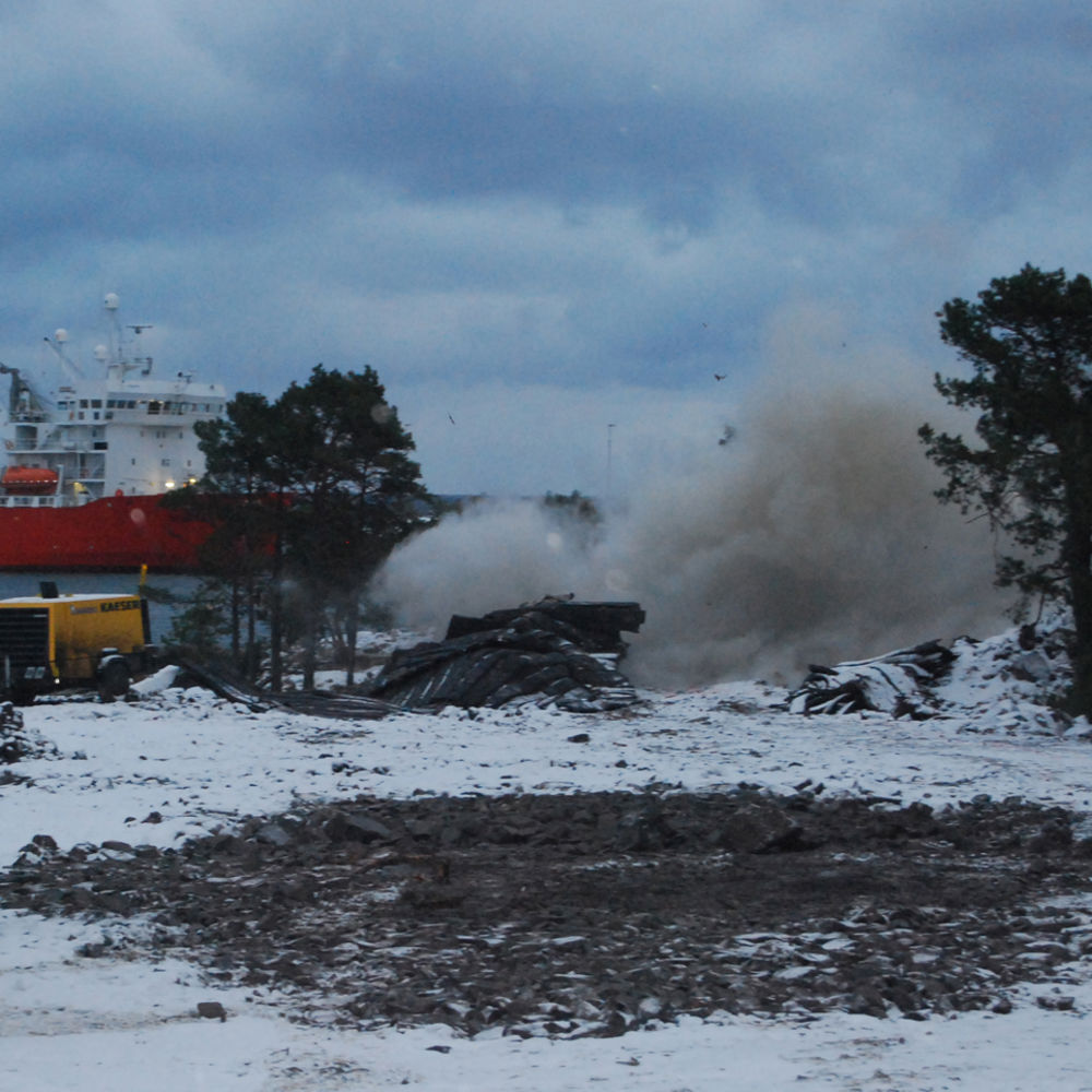 Veidekke spränger för nytt djupvattenintag vid kärnkraftverket i Oskarshamn