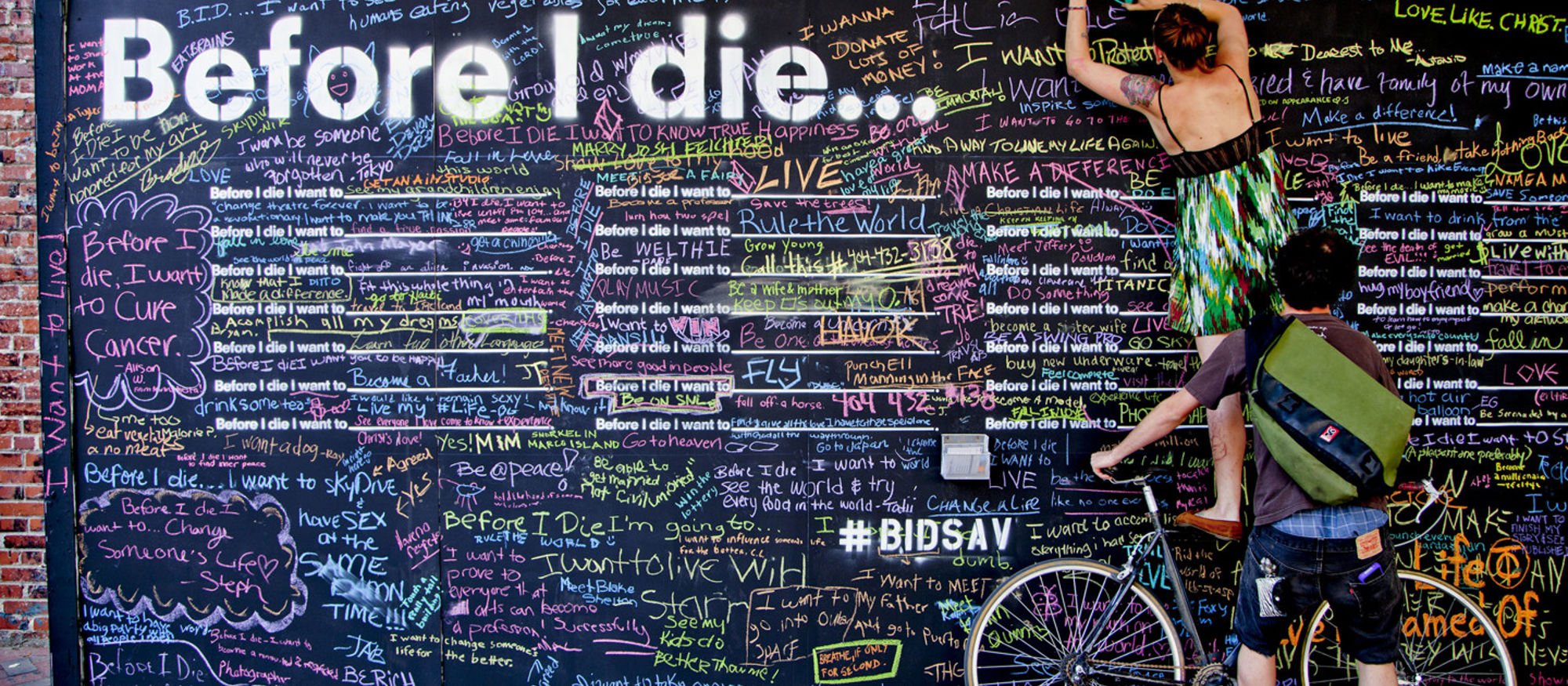 “Before I die...” i Savannah, USA. Foto: Trevor Coe.
